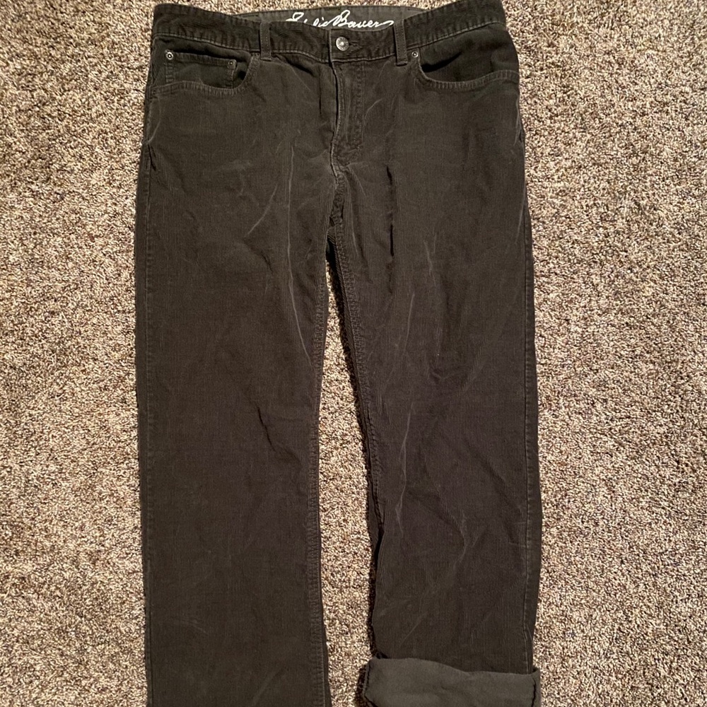 Army green corduroy pants